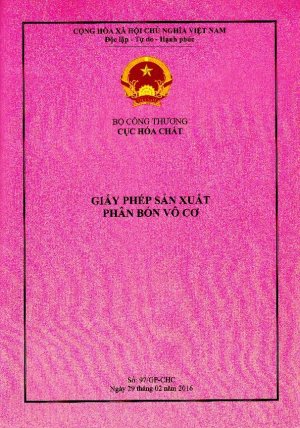 giấy phép nhập khẩu hóa chất