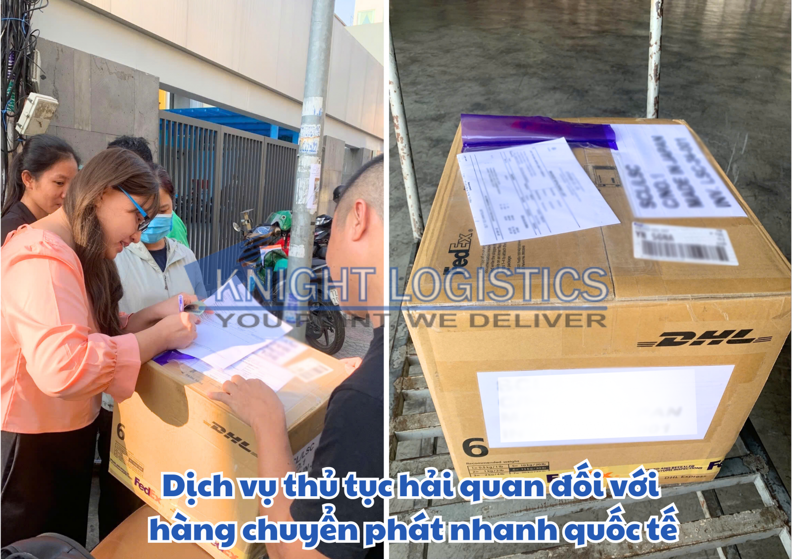 Dịch vụ thủ tục hải quan đối với hàng chuyển phát nhanh quốc tế