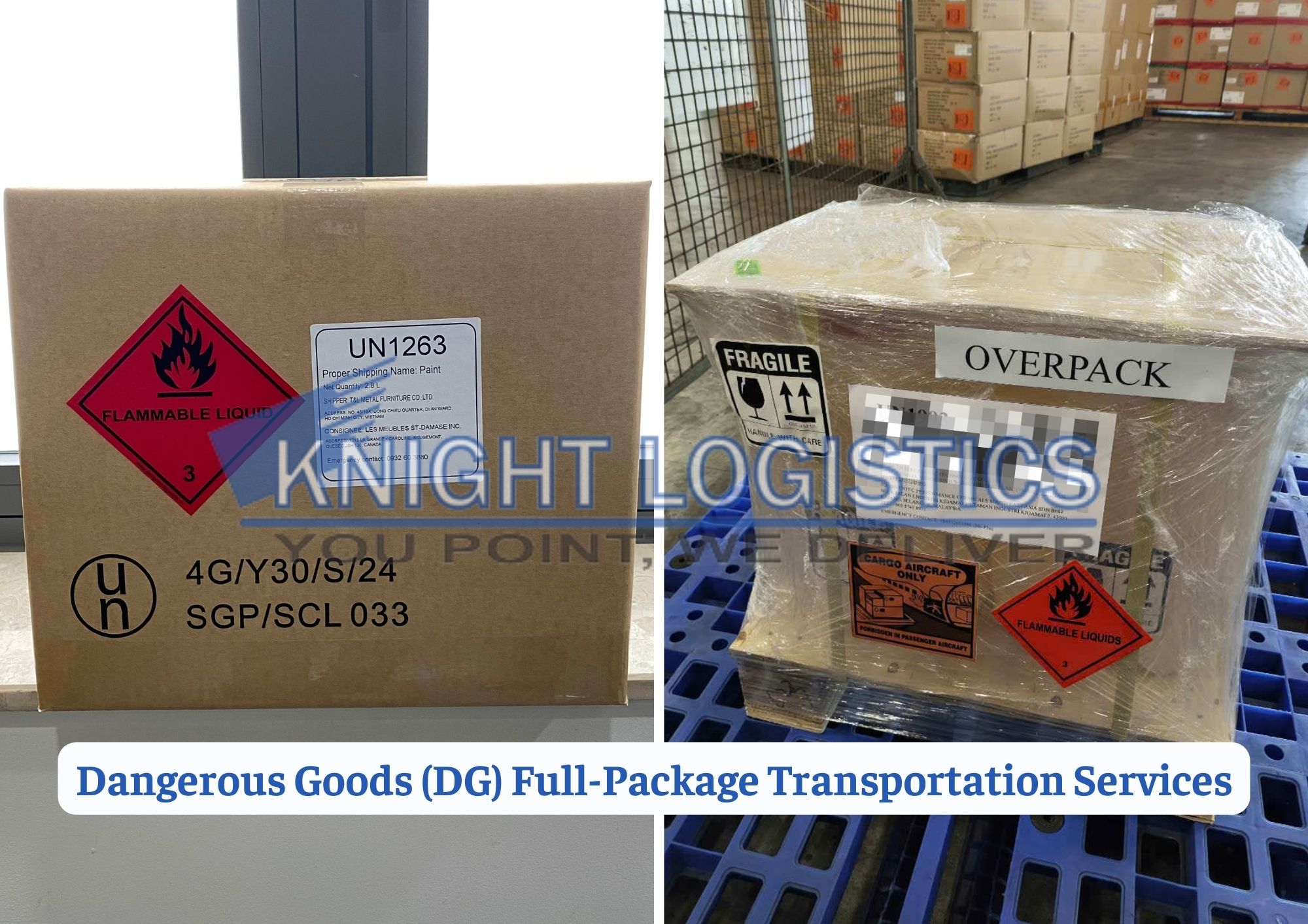 Dangerous Goods Packing Services and Certified Packing Materials – Knight Logistics