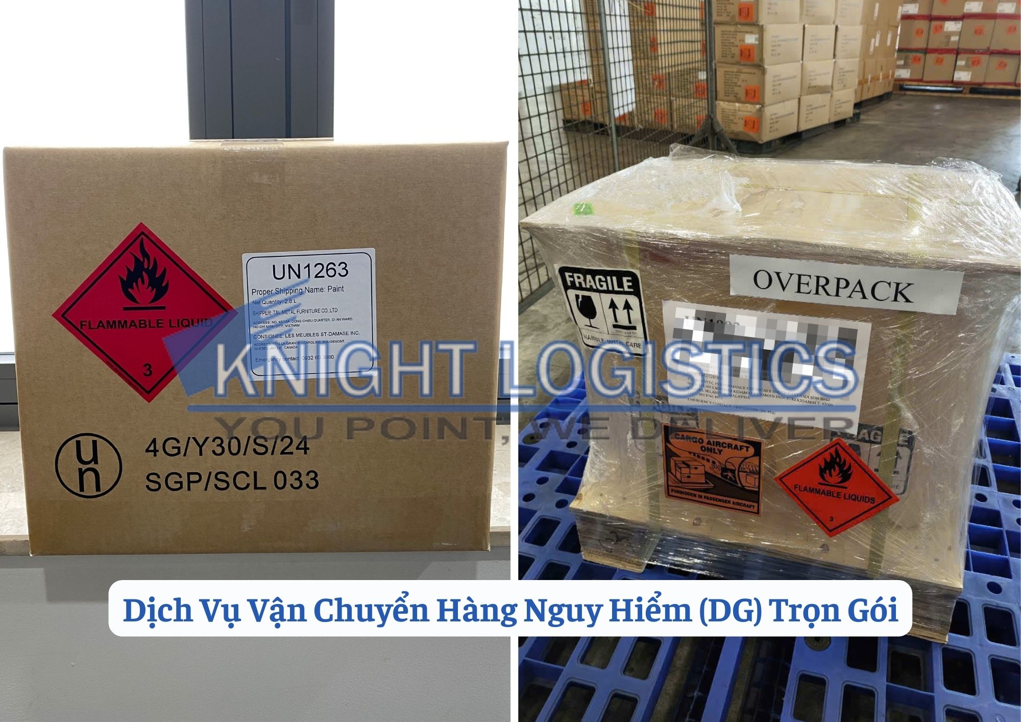 dich vu van chuyen hang nguy hiem tron goi knight logistics