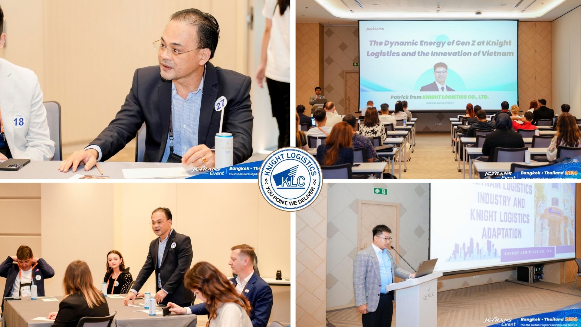 Đại diện Knight Logistics tham gia các phiên thảo luận chuyên sâu, chia sẻ và trao đổi về đổi mới trong ngành logistics Việt Nam.